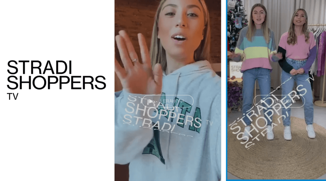 Three girls filming a TikTok for Stradishoppers TV