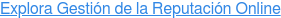 Explora Gestión de la Reputación Online